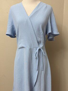 Monteau Entro Boutique Set of 3 Blue Green Ruffle Dresses Large